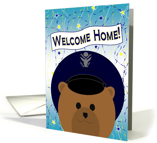 Welcome Home Son! Air Force - Male Officer Uniform Bear card (1085976)