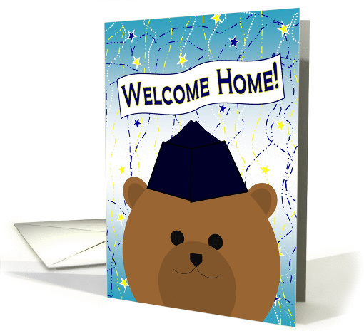 Welcome Home Wife! Air Force - Enlisted Bear card (1085990)