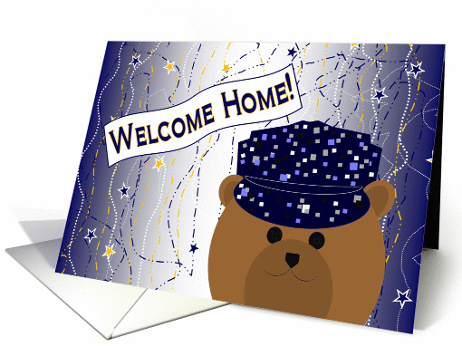 Welcome Home Wife! Navy - Working Uniform Cap Bear card (1086006)