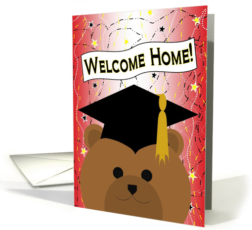 Welcome Home Son! Cap & Gown Bear card (1086208)