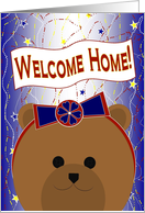 Welcome Home Mom! Bear with a Bow card