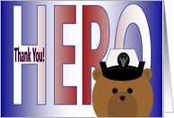 Thank You for Your Service - Navy Enlisted Female card