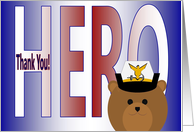Thank You for Your Service - Coast Guard Officer Female card