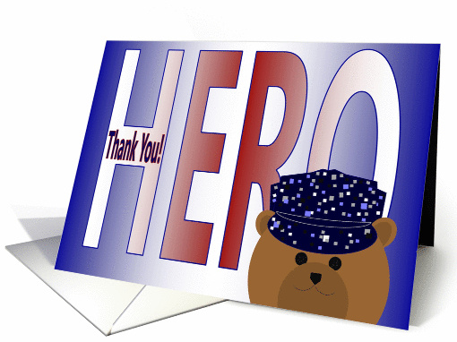 Thank You for Being My Hero - Husband - Navy Sailor card (1087090)