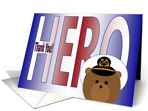 Thank You for Being My Hero - Dad - Navy Chief card (1087130)