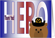 Thank You for Being My Hero - Mom - Navy Chief card