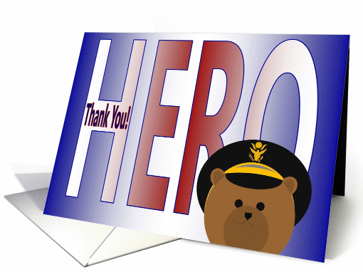 Thank You for Being My Hero - Son - Army Officer card (1087192)