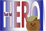 Thank You for Being My Hero - Husband - Army Ranger card