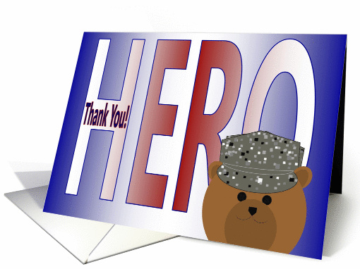 Thank You for Being My Hero - Wife - Air Force card (1087206)