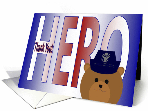 Thank You for Being My Hero - Mom - Air Force Officer card (1087214)