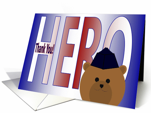 Thank You for Being My Hero - Brother - Air Force Enlisted card