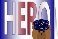 Memorial Day Card for Family of Fallen Hero - Navy Working Uniform card