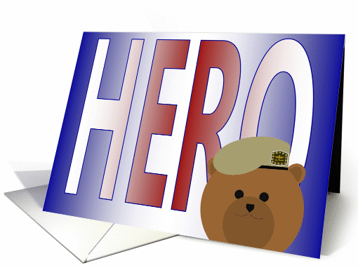 Memorial Day Card for Family of Fallen Hero - Army Ranger Beret card