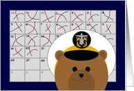 Calendar Counting Down the Days! - To Navy Officer/Male card