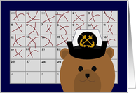 Calendar Counting Down the Days! - To Navy Chief/Female card