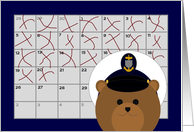 Calendar Counting Down the Days! - To Coast Guard/Chief/Male card