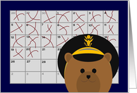 Calendar Counting Down the Days! - To Army Officer/Male card