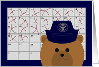 Calendar Counting Down the Days! - To Air Force Enlisted/Female card