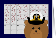 Calendar Counting Down the Days! - From Naval Officer/Female card