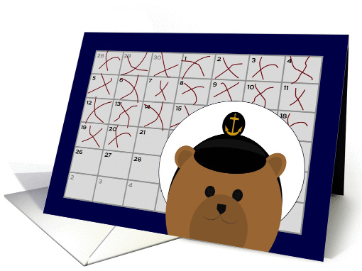 Calendar Counting Down the Days! - From Naval Enlisted/Male card
