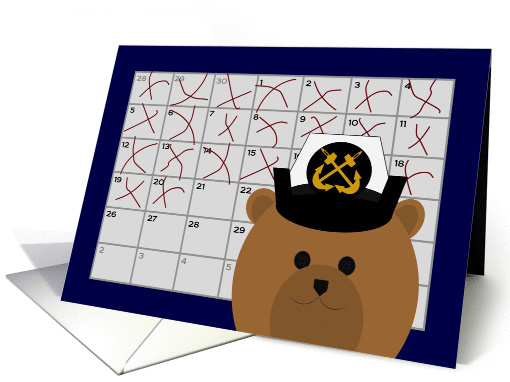 Calendar Counting Down the Days! - From Navy Chief /Female card