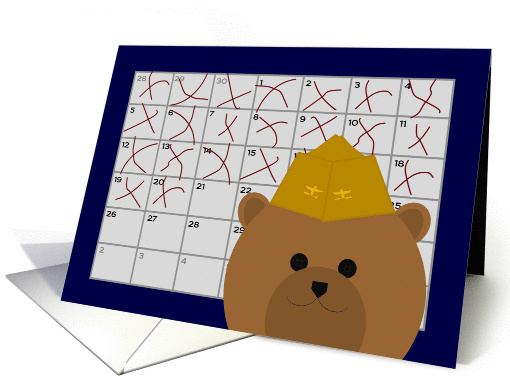 Calendar Counting Down the Days! - To Naval Aviator/Husband card