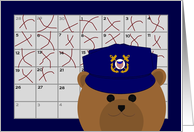 Calendar Counting Down the Days! - From Coast Guard/Coastie/Working Cap card