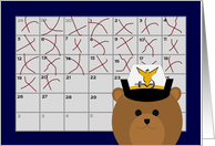 Calendar Counting Down the Days! - From Coast Guard Officer/Female card