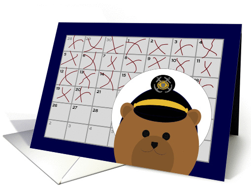 Calendar Counting Down the Days! - From Coast Guard Enlisted/Male card