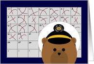 Calendar Counting Down the Days! - From Coast Guard Enlisted/Male card