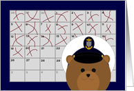 Calendar Counting Down the Days! - From Coast Guard Chief/Male card