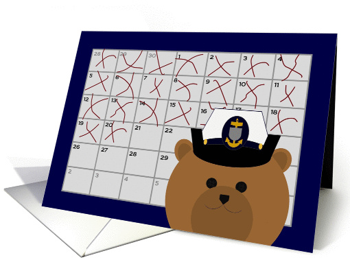 Calendar Counting Down the Days! - From Coast Guard Chief/Female card