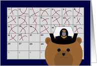 Calendar Counting Down the Days! - From Coast Guard Chief/Female card