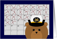 Calendar Counting Down the Days! - To Coast Guard Enlisted/Fiancee card
