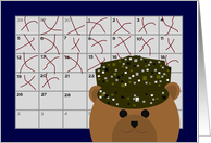 Calendar Counting Down the Days! - From Working Uniform Army Grunt card
