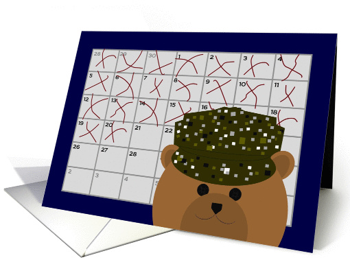 Calendar Counting Down the Days! - To Army Grunt/Spouse card (1099152)