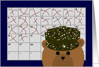 Calendar Counting Down the Days! - To Army Grunt/Spouse card