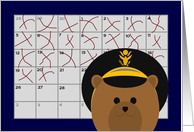 Calendar Counting Down the Days! - To Army Officer/Dad card