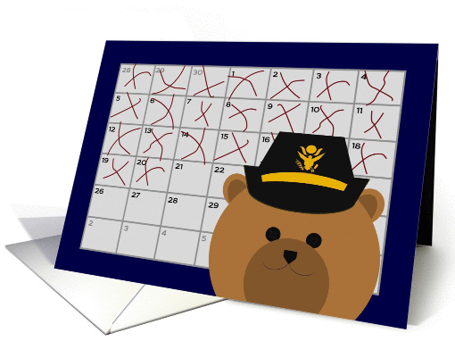 Calendar Counting Down the Days! - To Army Officer/Mom card (1099686)