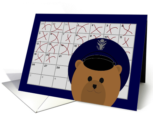 Calendar Counting Down the Days! - From Air Force Officer/Male card