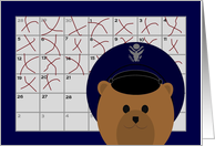 Calendar Counting Down the Days! - To Air Force Officer/Fiance card