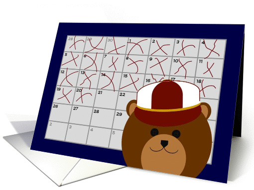 Calendar Counting Down! - For Fun-Loving Grandson card (1099764)
