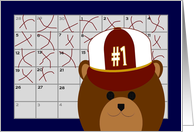 Calendar Counting Down! - For #1 Honey Bear/Husband card