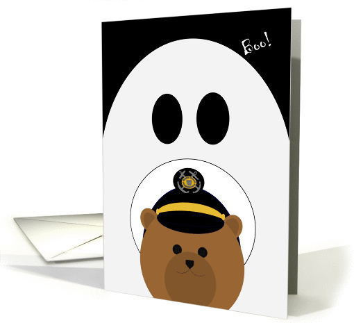 Halloween to Deployed Coast Guard Enlisted/Male - Uniform Cap card