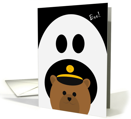 Halloween Card to Deployed Army Enlisted/Male - Uniform Cap card