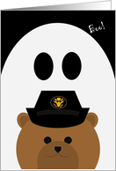 Halloween Card to Deployed Army Enlisted/Female - Uniform Cap card