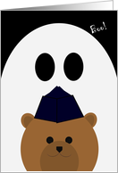 Halloween Card to Deployed Air Force - Enlisted Garrison Cap card