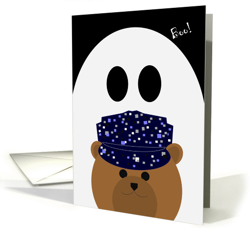 Missing Daughter Halloween Card - FROM Navy Sailor & Ghost card