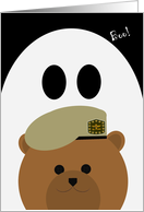 Missing Son Halloween - FROM Army Tan Beret Soldier card