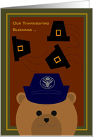 Counting Blessings Across Miles/TO Air Force Enlisted Female card